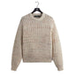 Pull en maille de coton beige (L) - JIRISU 