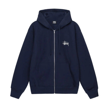 Hoodie Basique Zipé bleu marine (S/M) - JIRISU 