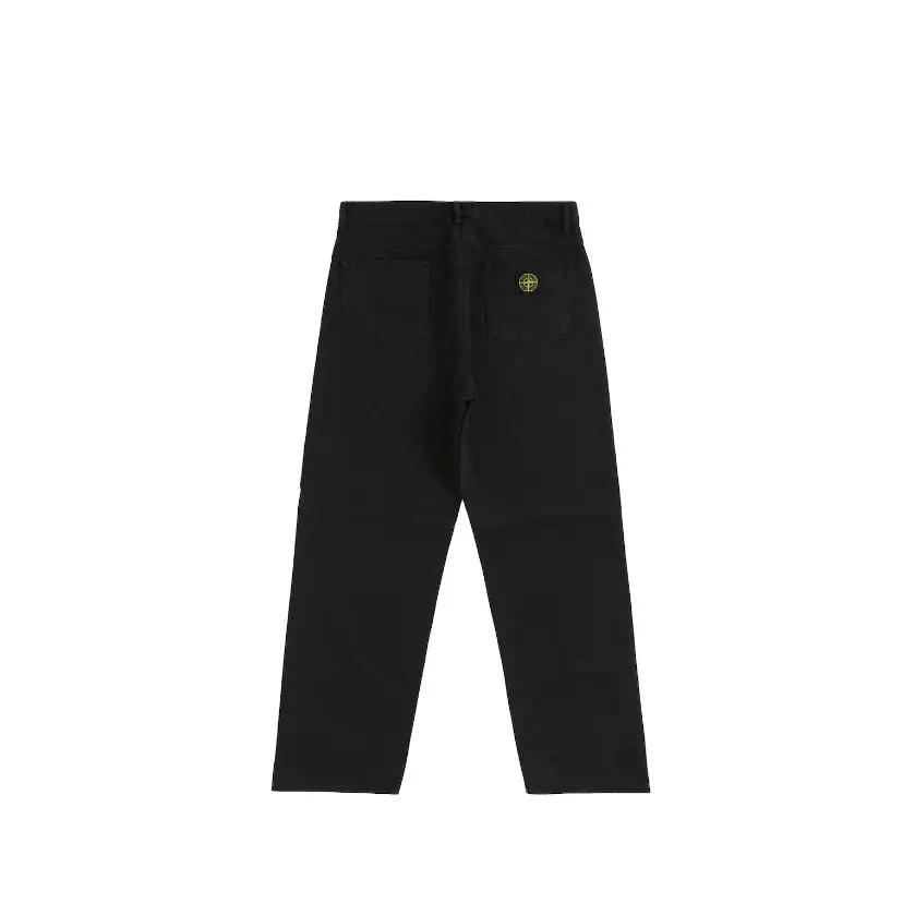 Pantalon oversize coupe droite noir (38-10M) - JIRISU 