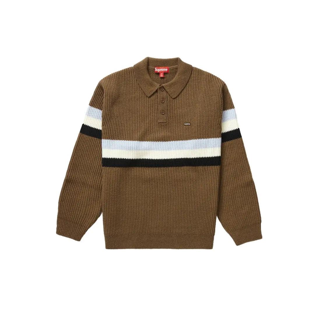 Polo Sweater Small Box marron foncé (M) - JIRISU 