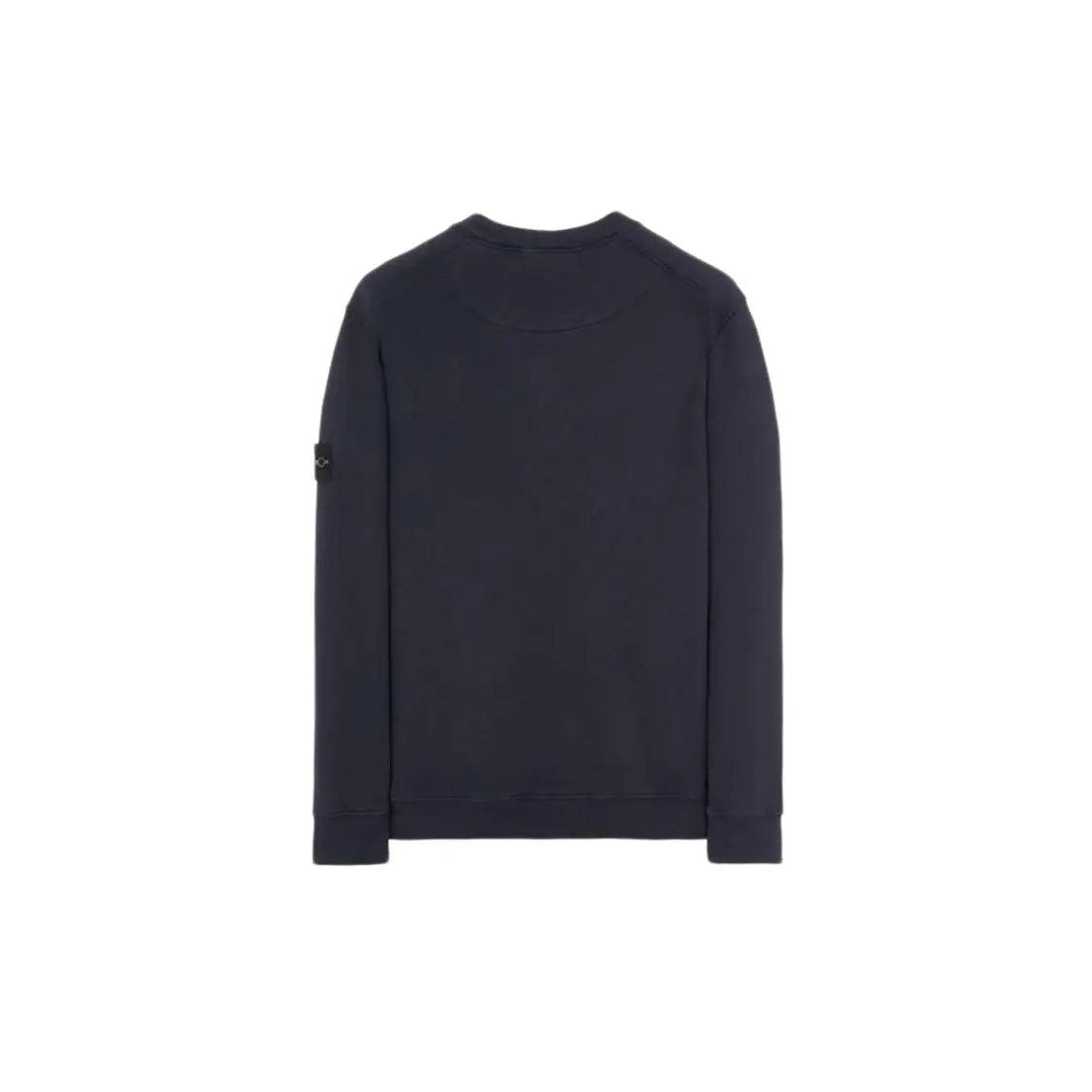 Crewneck Sweater 63020 en Coton brossé bleu marine (S/M) - JIRISU 