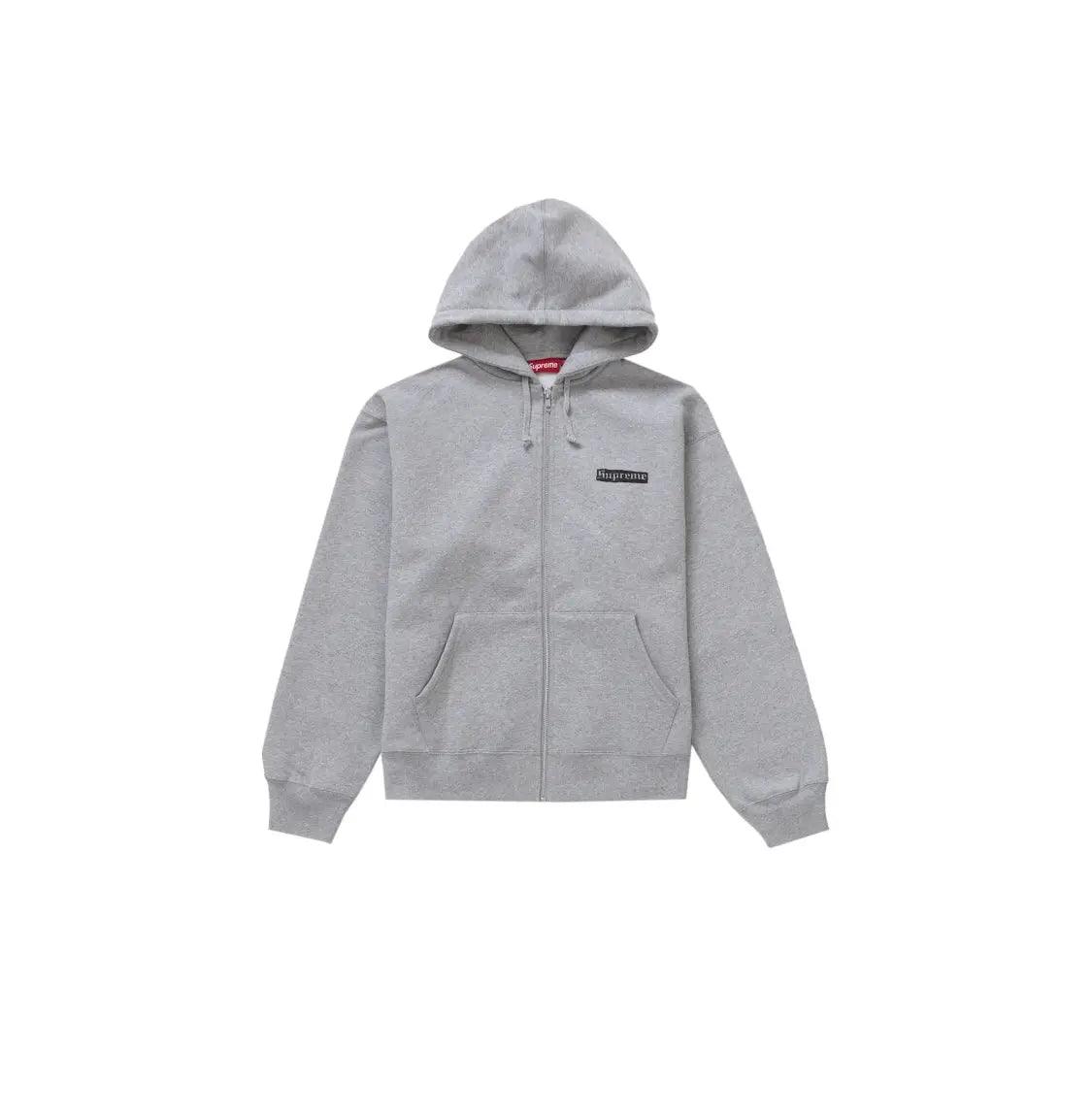 Veste Zip Up Spread Hooded Sweatshirt coloris gris brouillard - JIRISU 