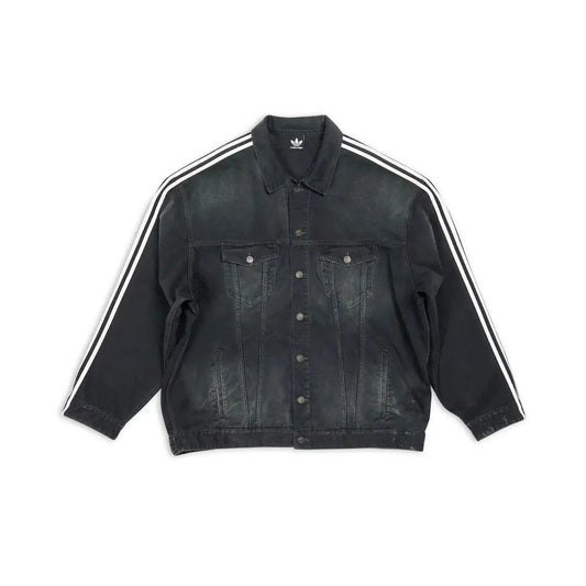 Veste Oversize Denim Jacket noire (M) - JIRISU 