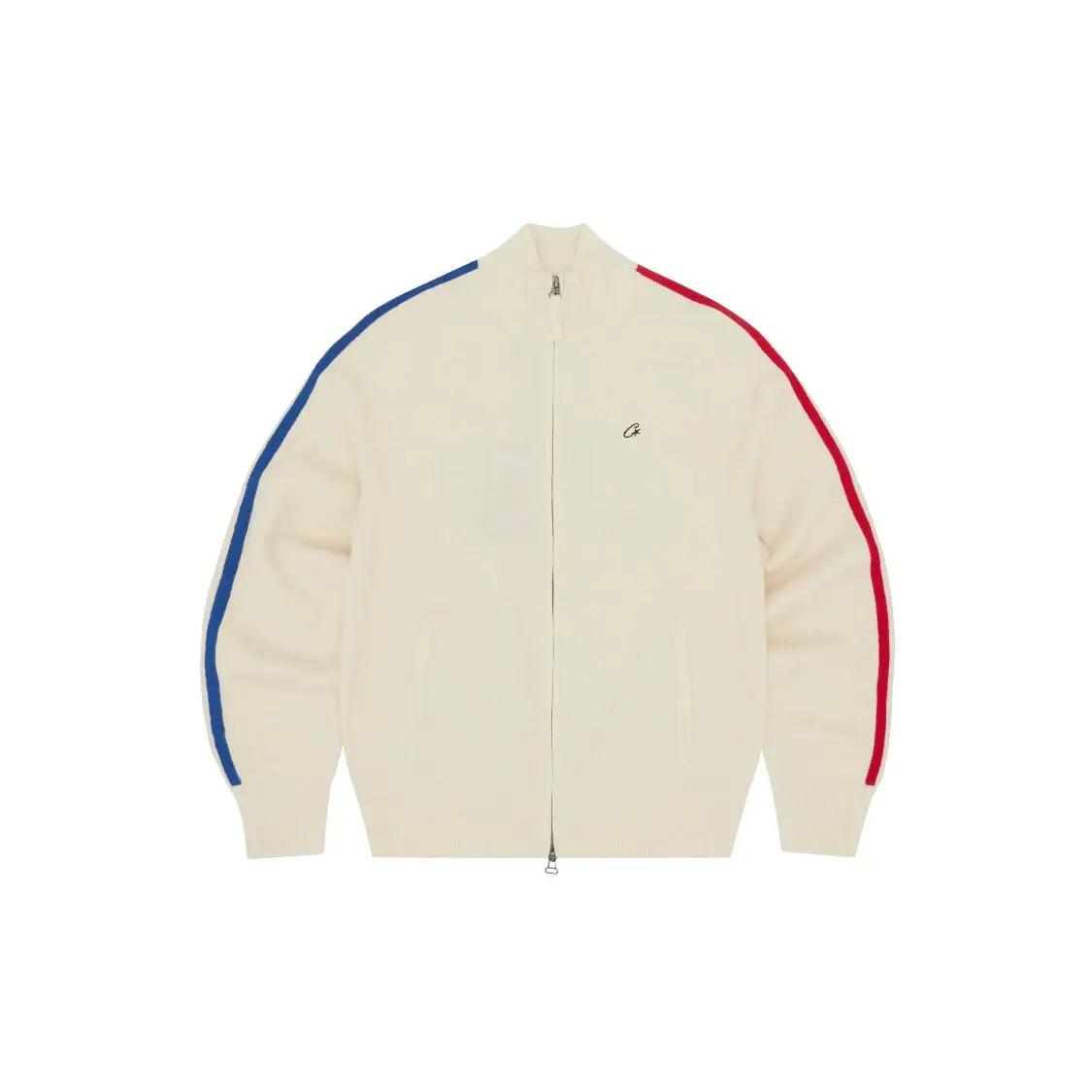 Veste Knit Zip Up Fleece coloris crème - JIRISU 