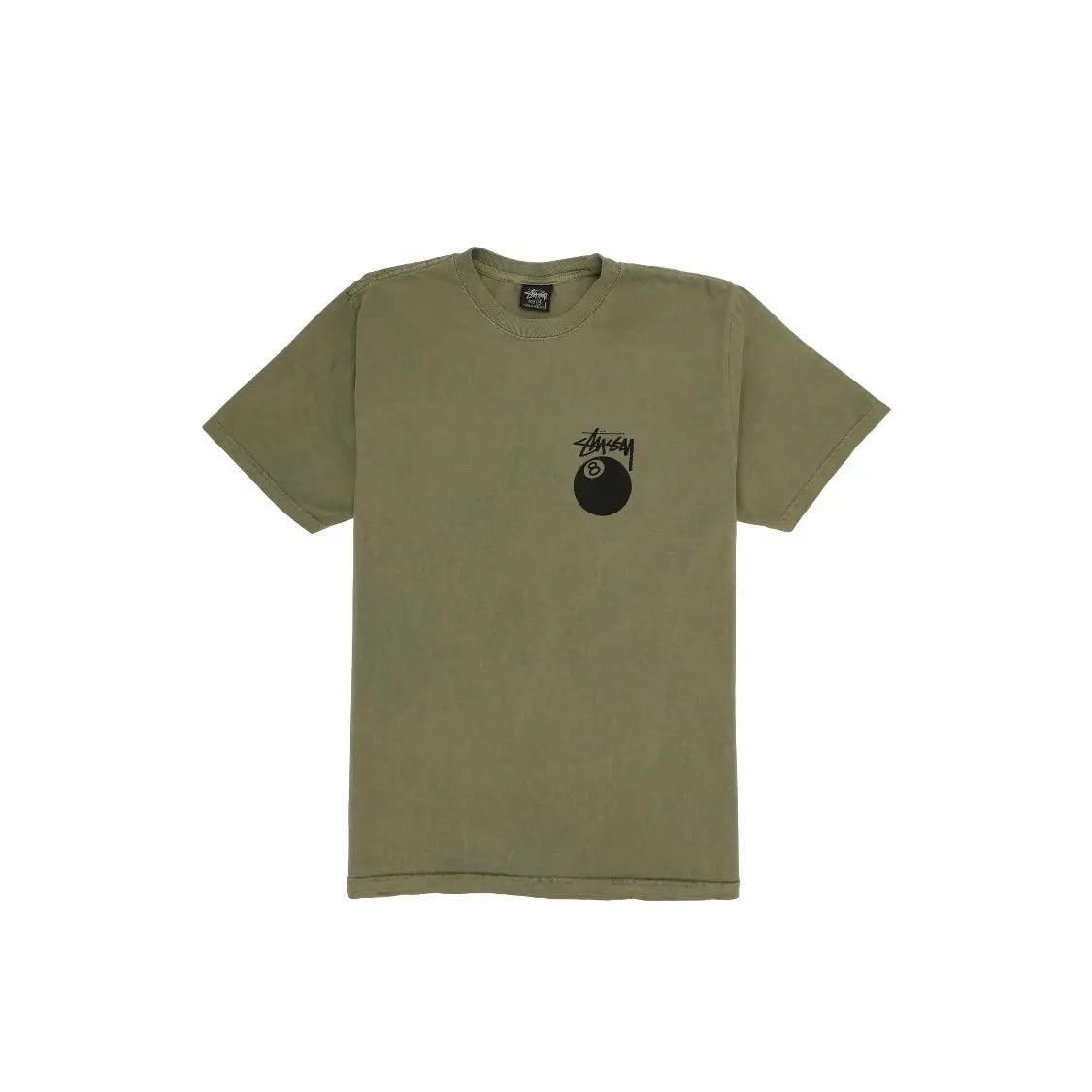 T-shirt 8 Ball Pigment Dyed Tee coloris Olive - JIRISU 