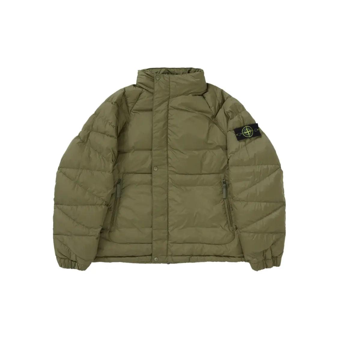 Veste Réversible Down Puffer Jacket Olive (L) - JIRISU 