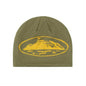 Bonnet Alcatraz Skully beanie coloris jaune Vert Khaki - JIRISU 