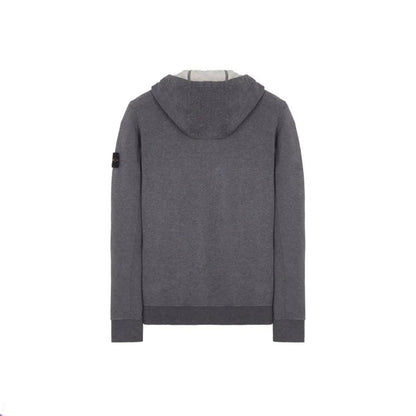 Sweat-shirt à capuche zippé 61620 coloris fumée chiné (S/M) - JIRISU 