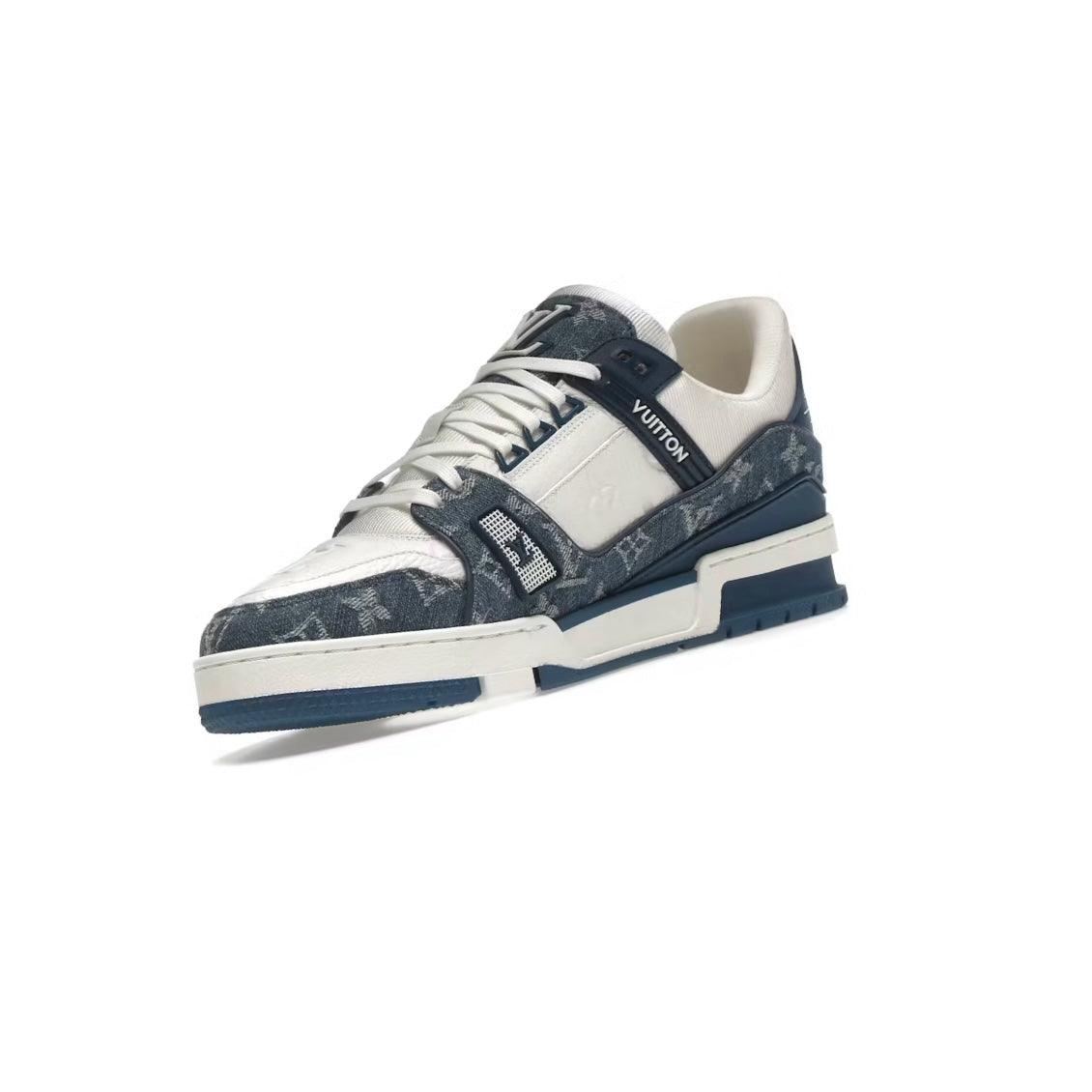 Sneaker LV monogramme denim bleu/blanc - JIRISU 