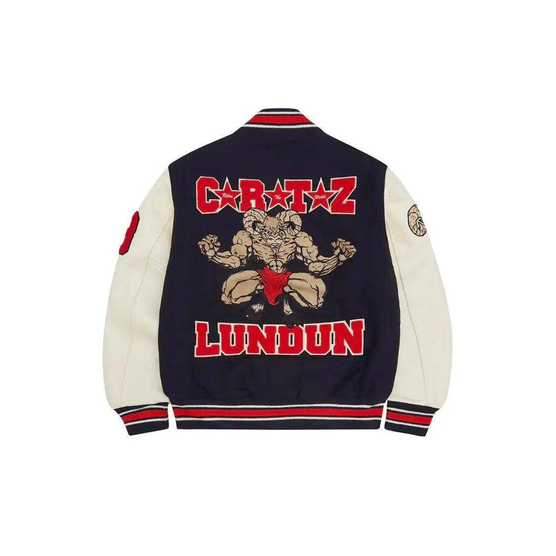 Veste Goat Varsity Jacket coloris bleu marine - JIRISU 