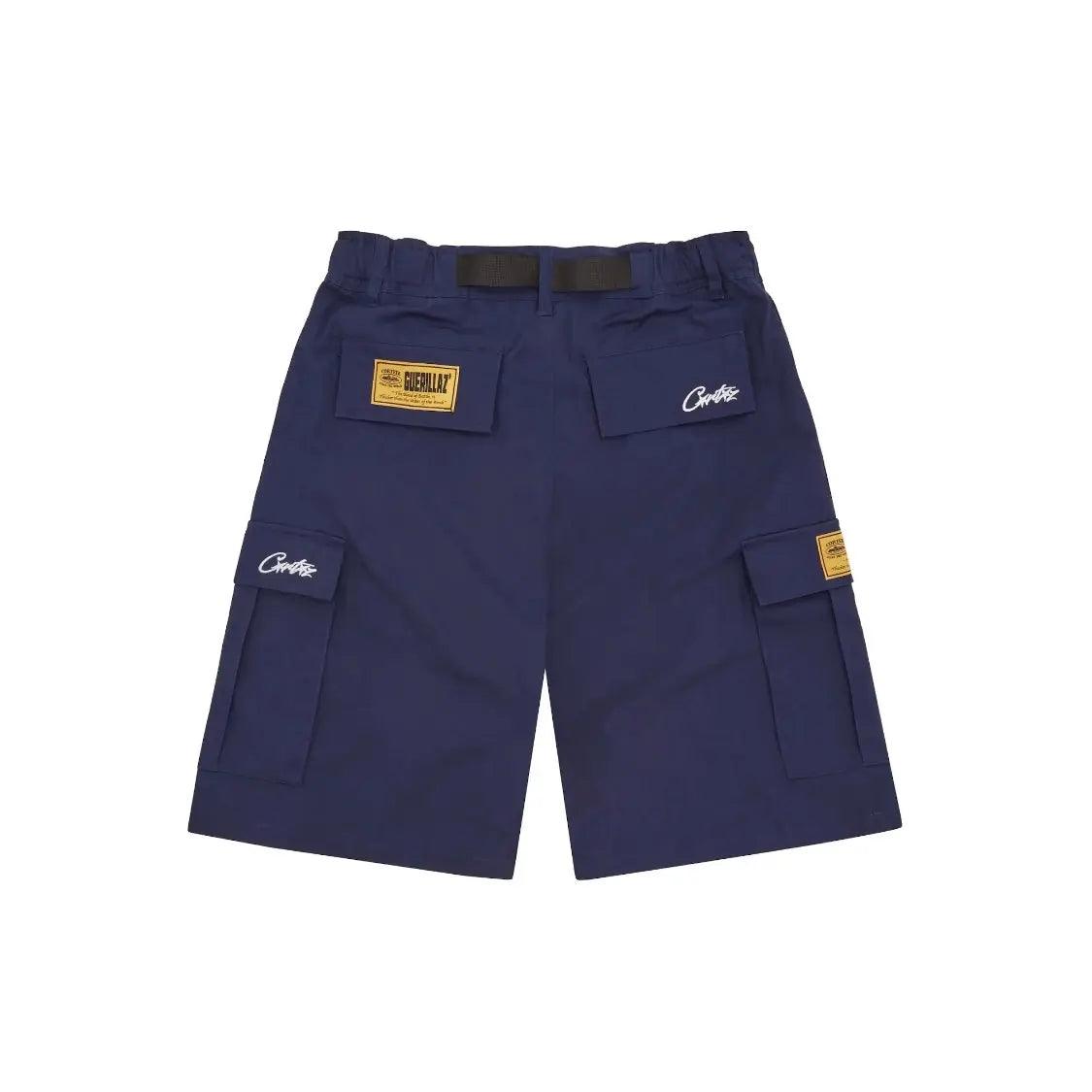 Short Cargo Alcatraz Logo coloris bleu marine - JIRISU 