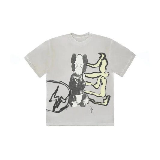 T-shirt coloris jaune vieilli Travis Scott - JIRISU 