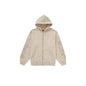 Veste AOI Zipé Hooded Sweat-shirt coloris crème naturel - JIRISU 