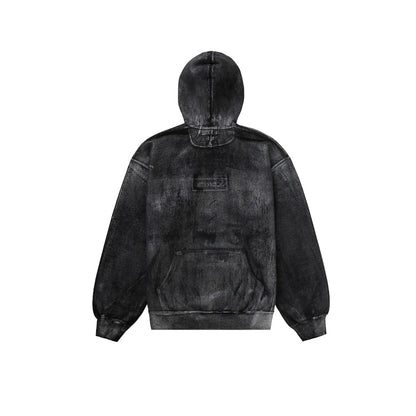 MM6 x Box Logo Metallic Black Hoodie