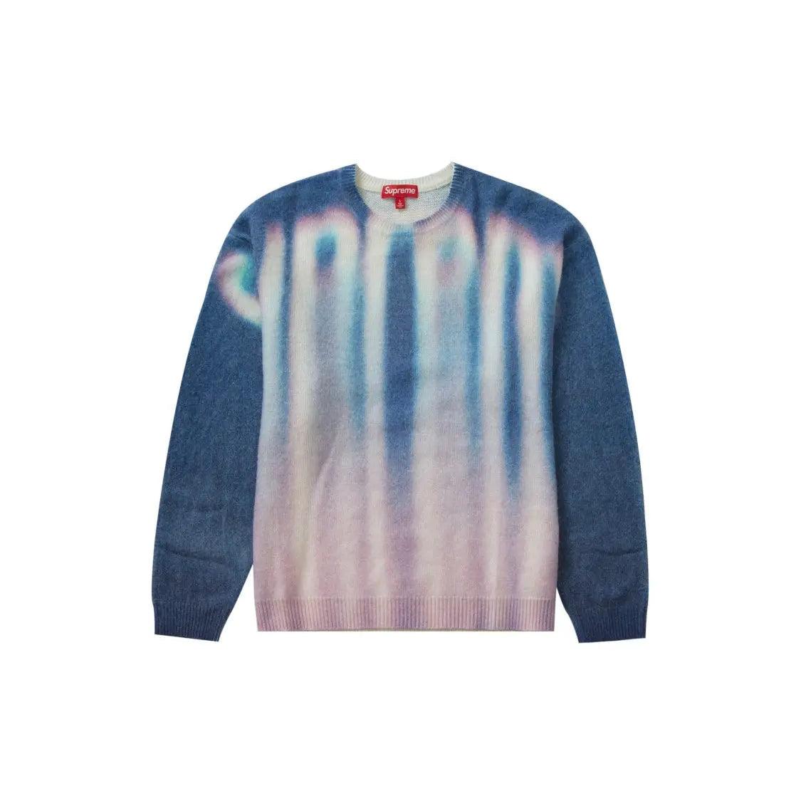 Pull Blurred Logo en coton bleu (S/M/L) - JIRISU 