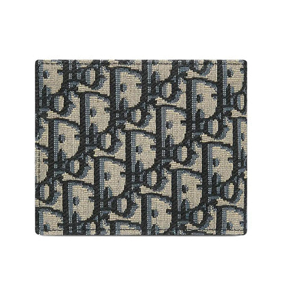 Porte cartes Oblique Jacquard coloris beige/ noir - JIRISU 