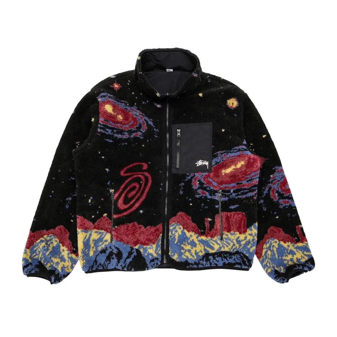 Veste Réversible motif Cosmos noire (M) - JIRISU 