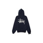 Sweat à Capuche Basic Hoodie coloris bleu marine blanc - JIRISU 