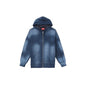 Veste Bleached Zip Up Sweatshirt coloris navy - JIRISU 