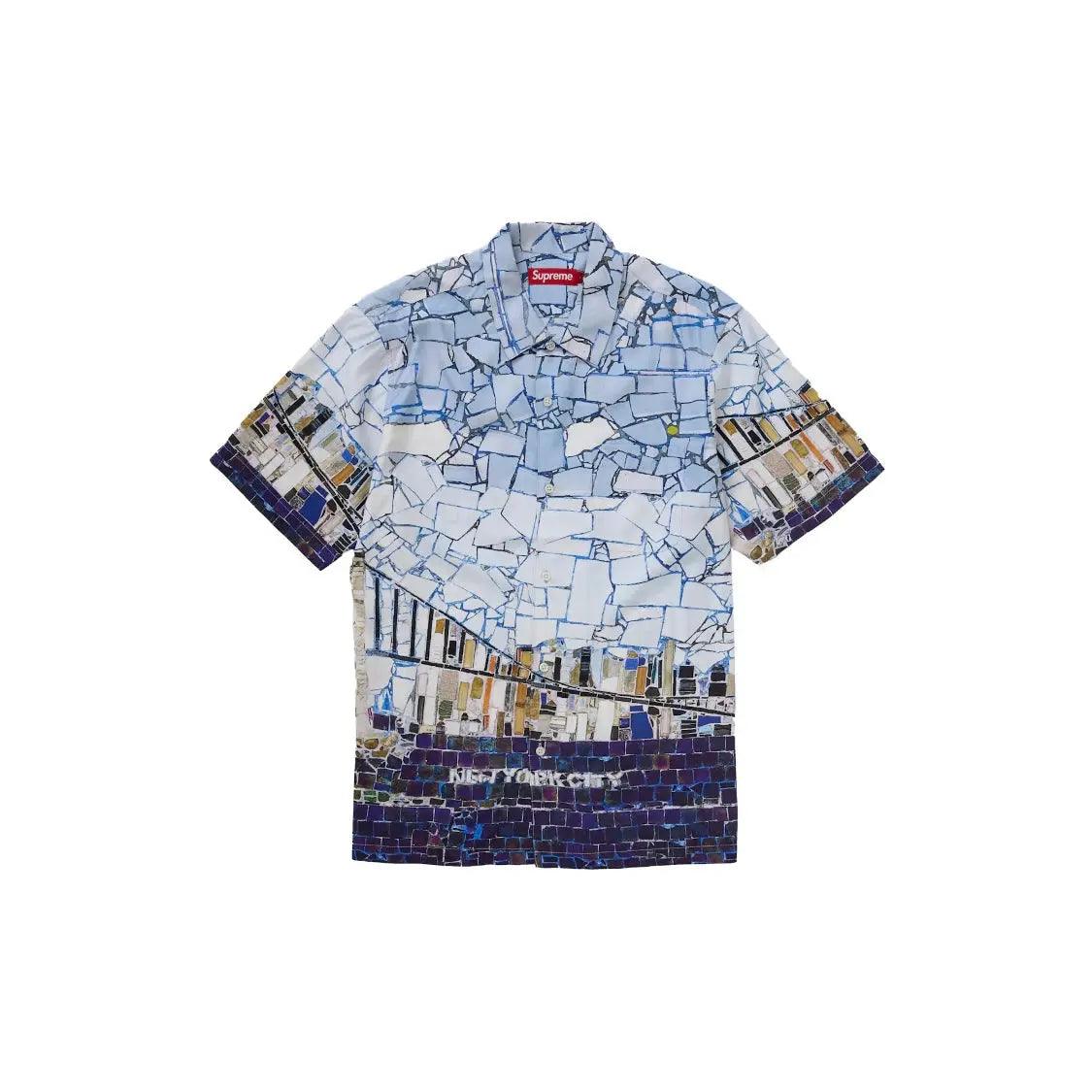 Chemise à motifs Mosaïque New-York City coloris multicolore - JIRISU 