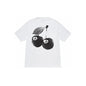 T-shirt en coton Cherries coloris noir et blanc - JIRISU 