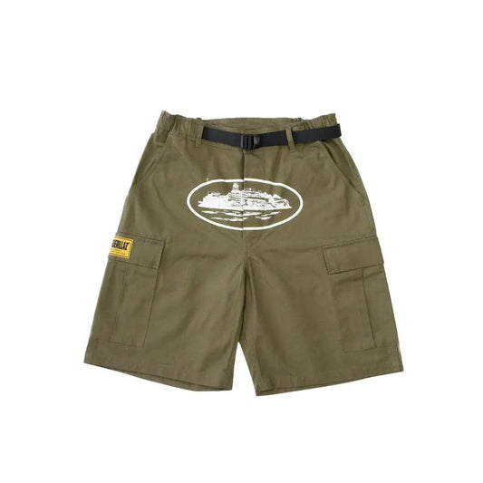 Short Cargo Alcatraz coloris vert Khaki - JIRISU 