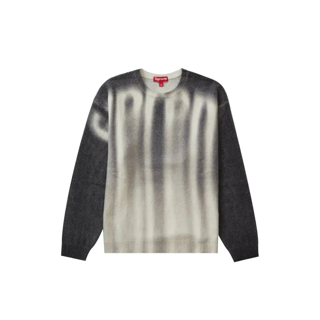 Pull Blurred Logo Sweater noir - JIRISU 