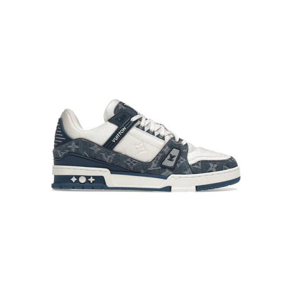 Sneaker LV monogramme denim bleu/blanc - JIRISU 