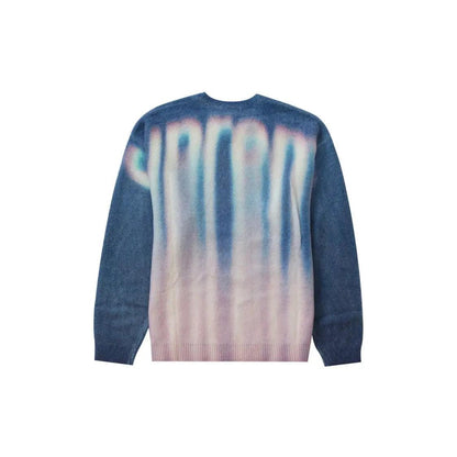 Pull Blurred Logo en coton bleu (S/M/L) - JIRISU 