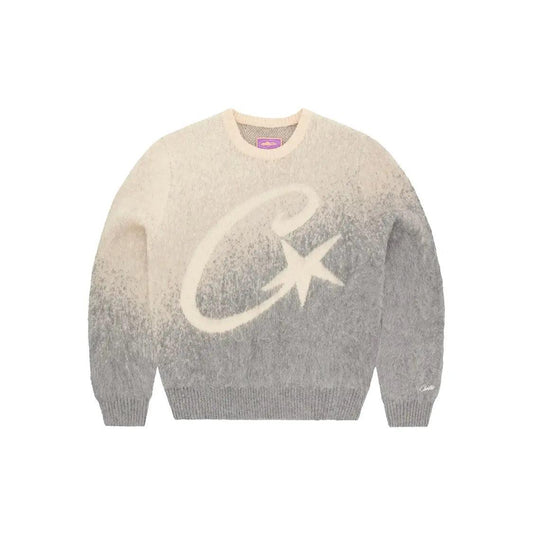 Pull C Star Gradient en Mohair Knit coloris gris - JIRISU 