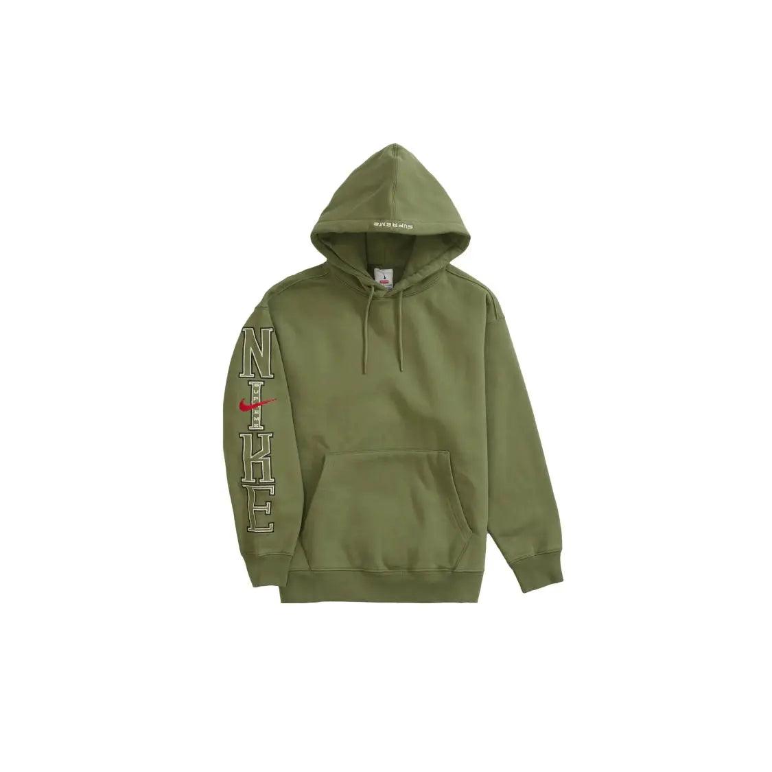 Sweat à Capuche Hooded Shirt coloris vert Olive - JIRISU 